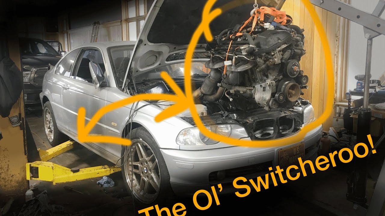 BMW e46 full engine replacement on a 2000 323Ci