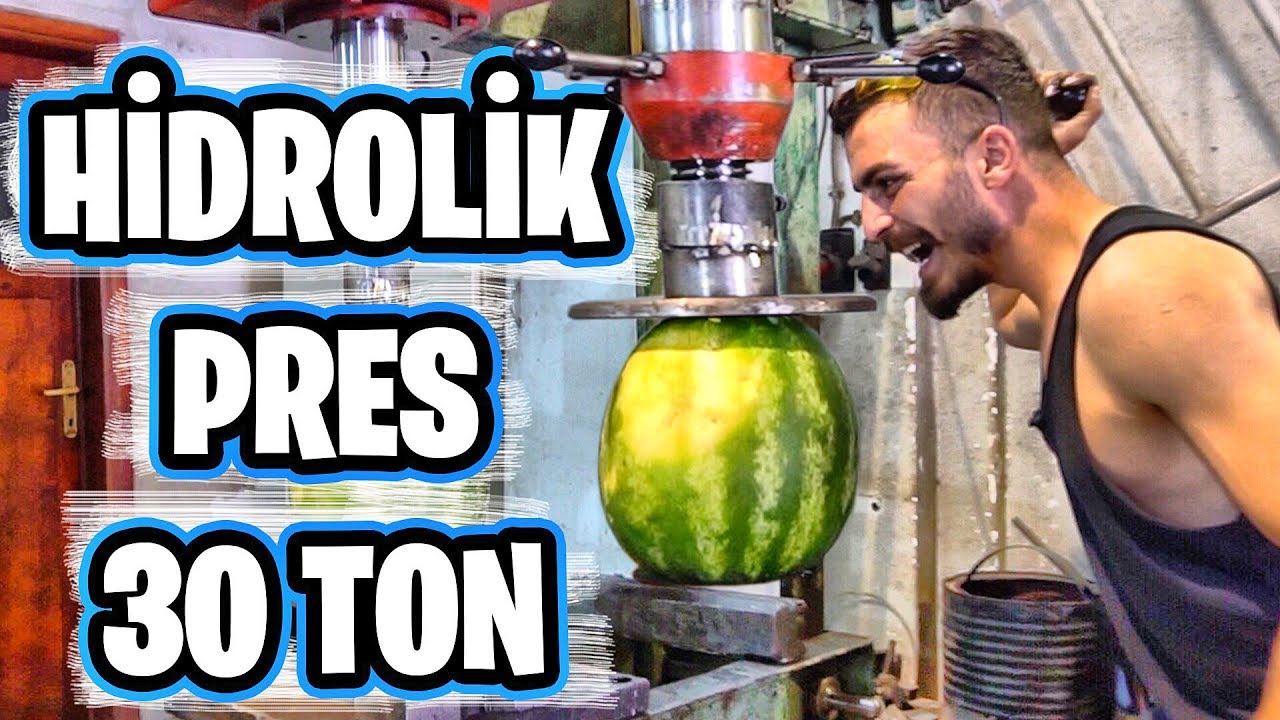 HİDROLİK PRESLE HER ŞEYİ EZDİM !!