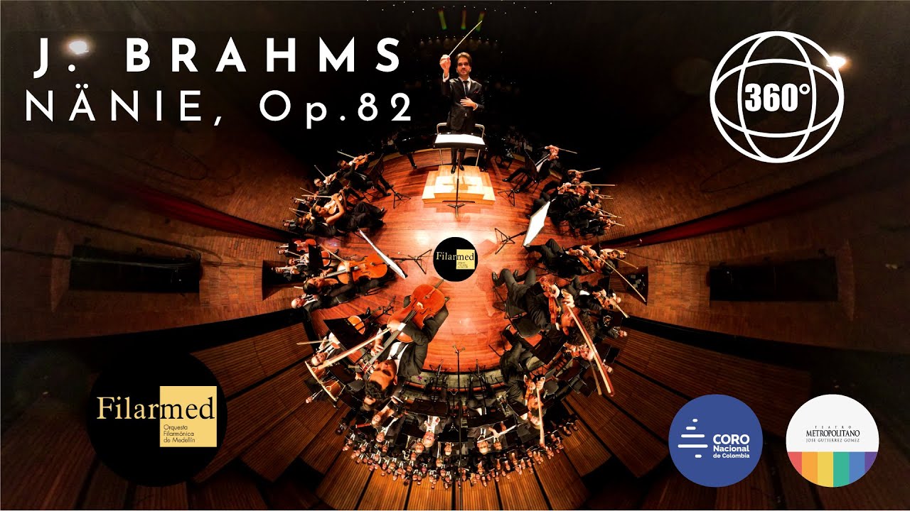 BRAHMS: Nänie (Medellín Philharmonic, National Choir of Colombia, Manuel López-Gómez) [360°] 8K