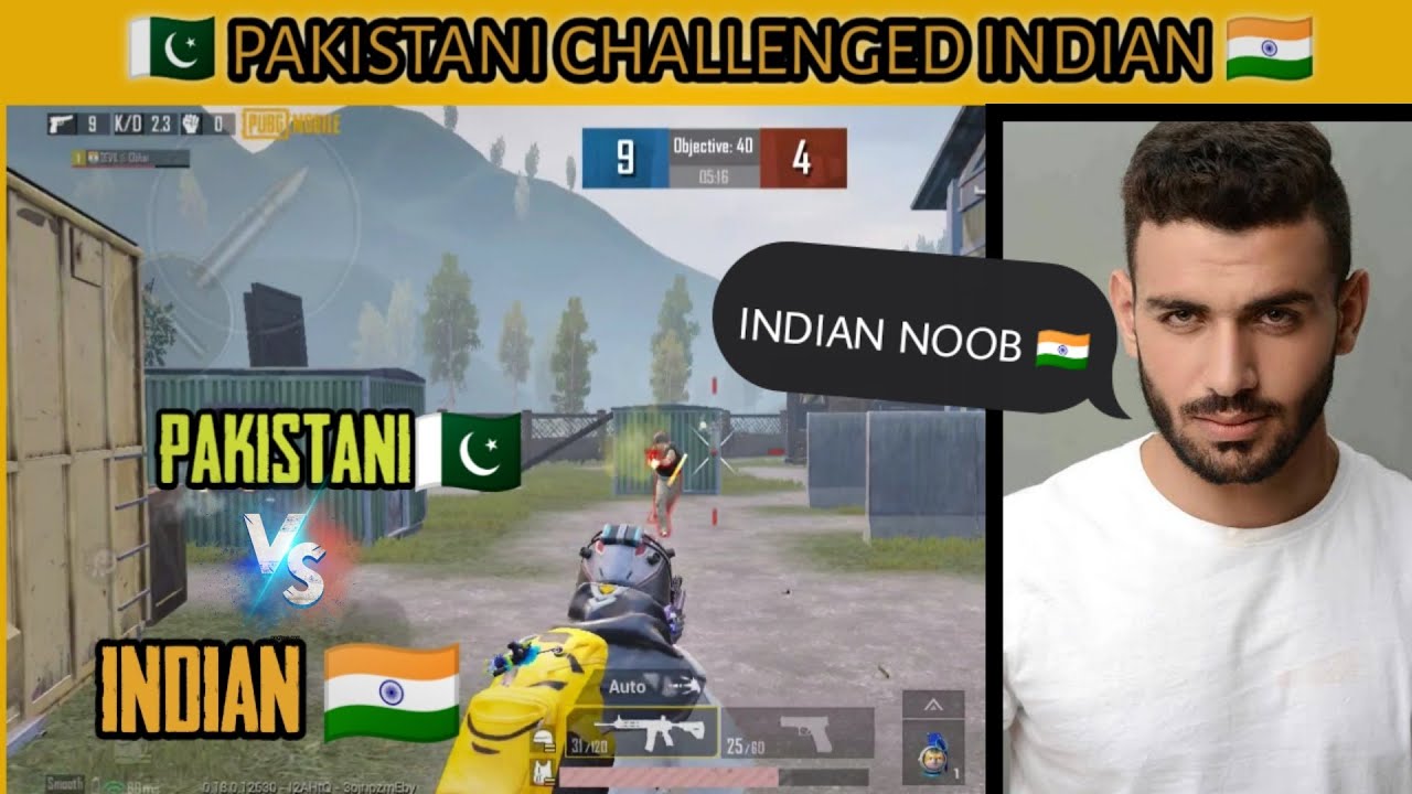 Pakistani challanged INDIAN For 1v1 TDM Challange 🔥 Indian VS pakistan pubg player
