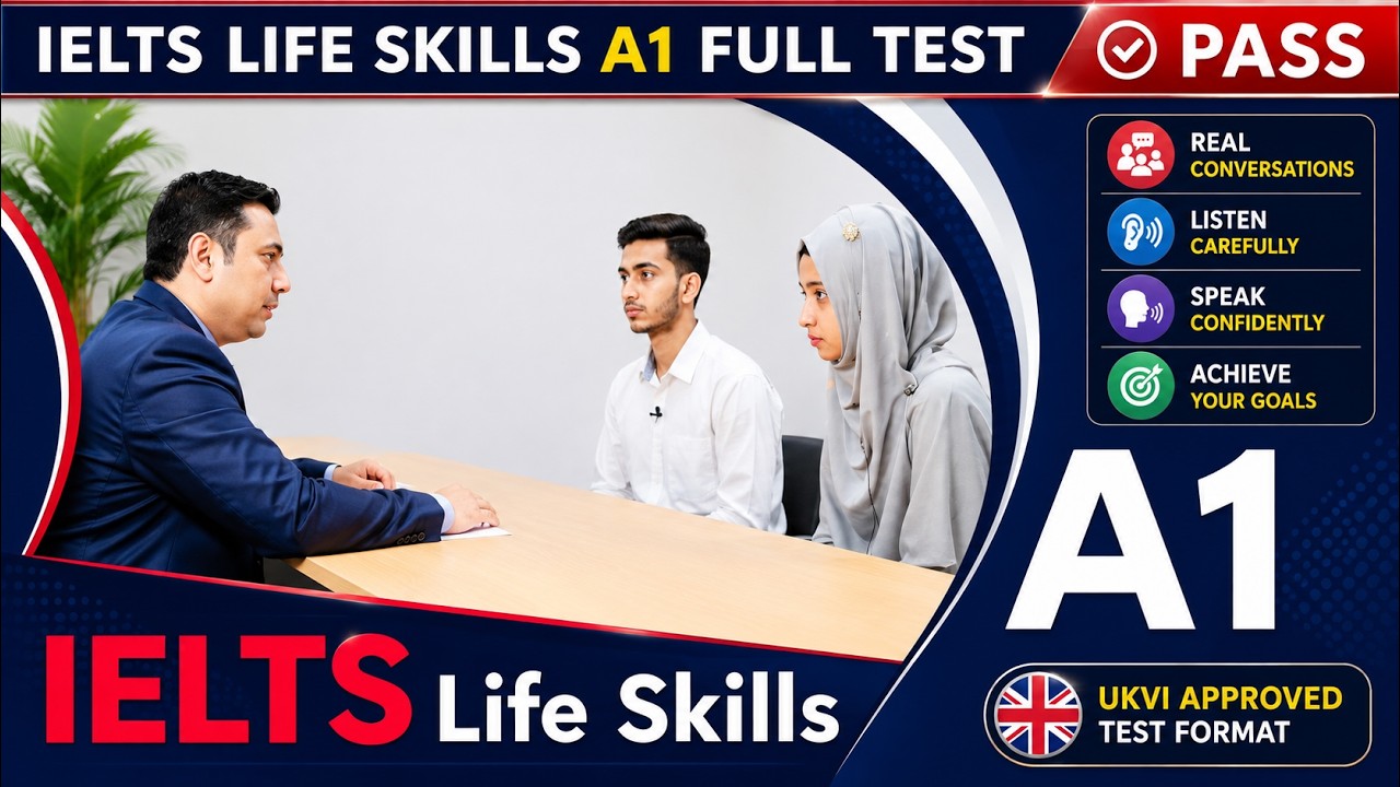 Полный тест IELTS Life Skills A1 | Полный тест A1 Speaking and Listening