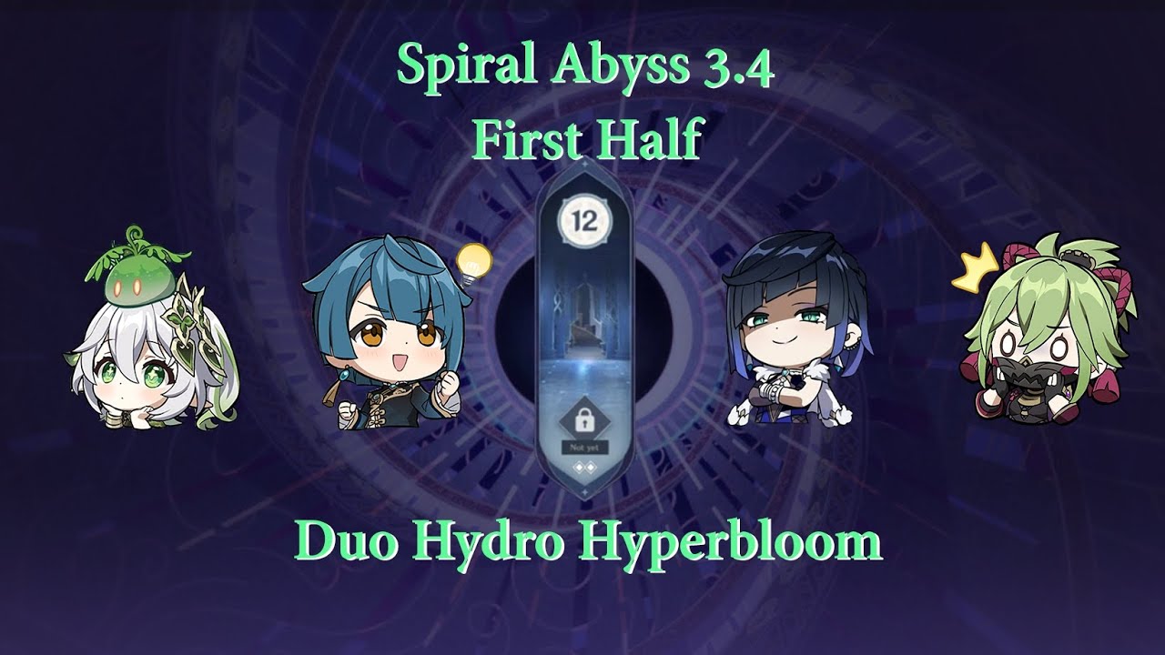 [ Genshin Impact ] Hooked onto the broken Duo Hydro Hyperbloom team.