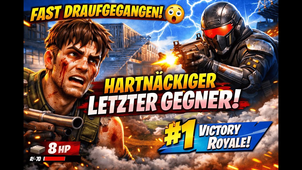 Fast draufgegangen! 😱 Der LETZTE Gegner war einfach zu hartnäckig | Fortnite Battle Royale
