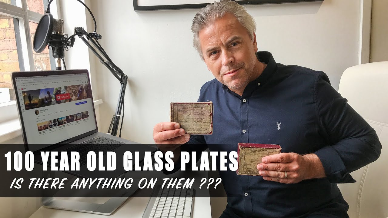100 Year Old Photography Glass Slides... is there anything on them???
