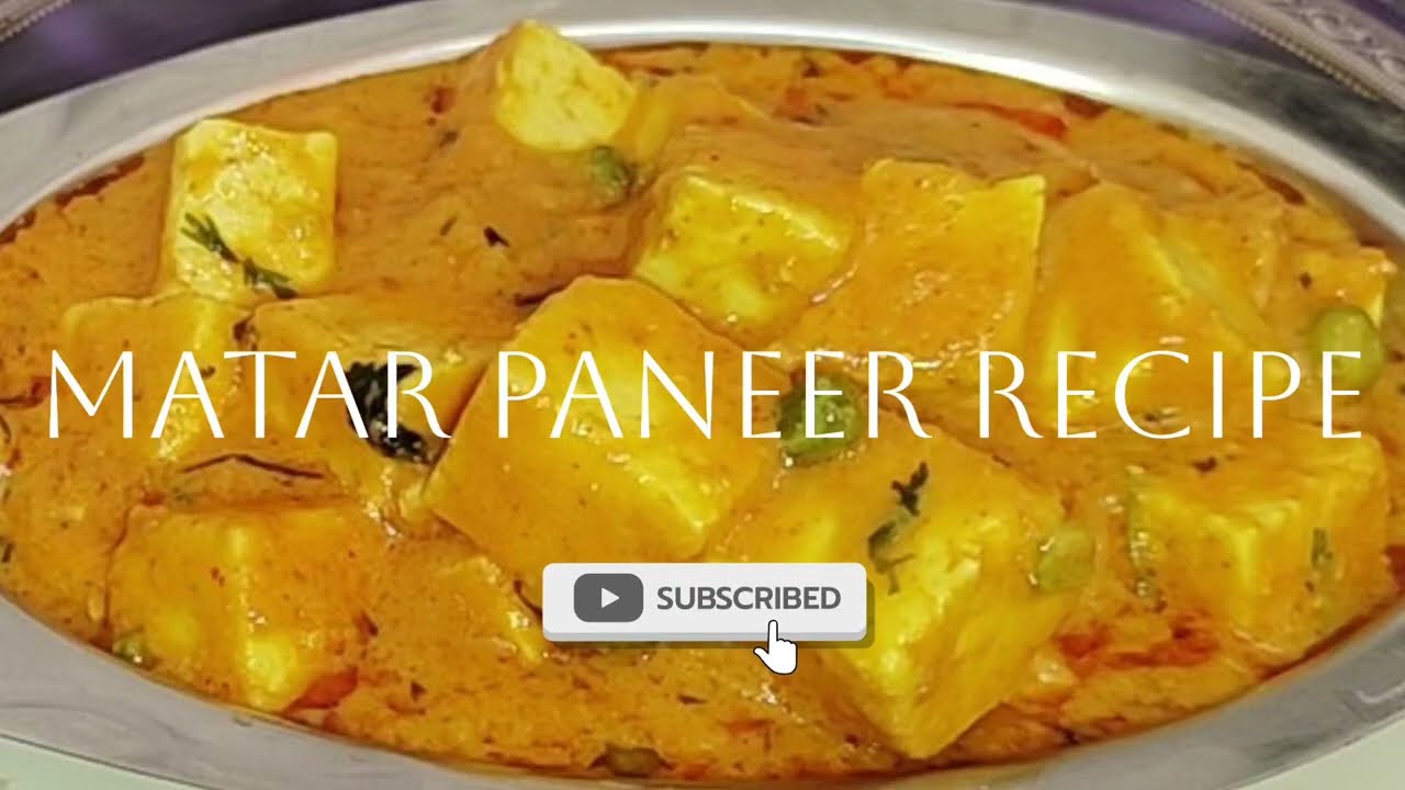 How to make matar paneer recipe 👌 subscribe 👍👍♥️