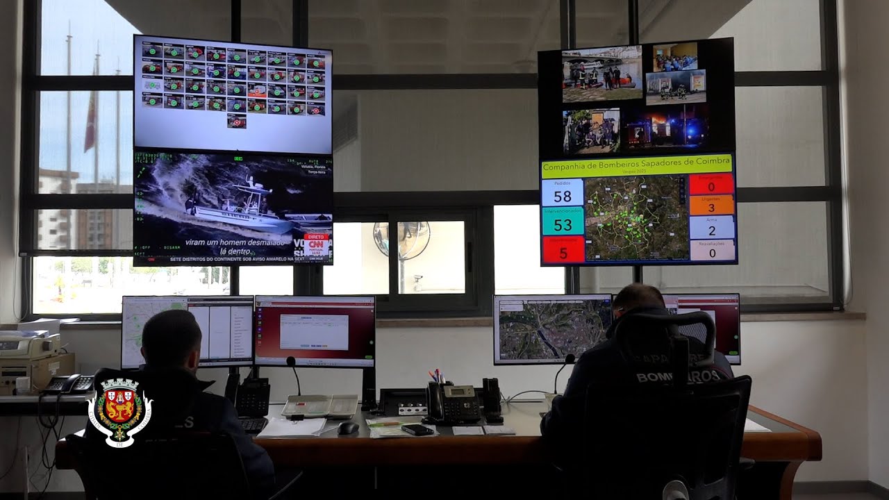 Corporação de Bombeiros Sapadores de Coimbra apresenta nova sala de comando e a nova viatura BREC