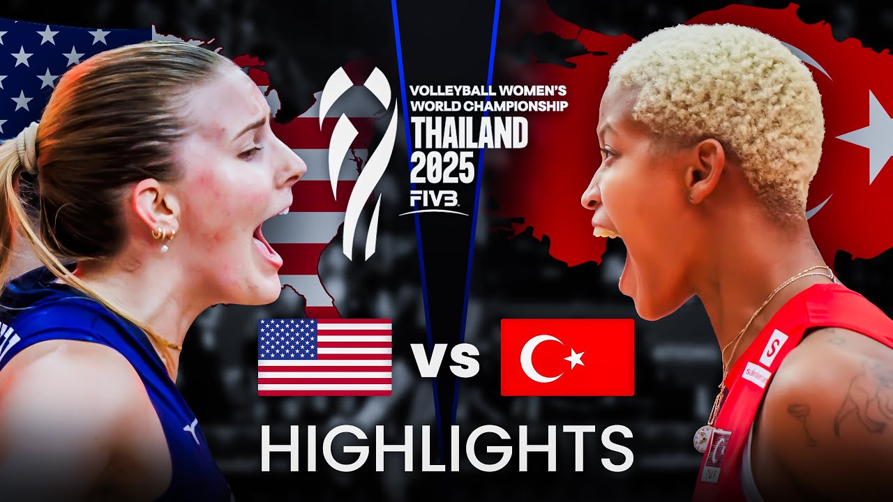 TURKIYE  🇹🇷 vs USA 🇺🇸 | Highlights | Women's Volleyball World Championship 2025