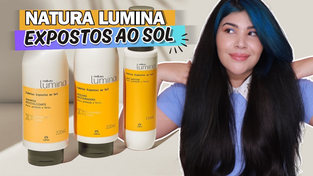 ☀️ NATURA LUMINA CABELOS EXPOSTOS AO SOL: Proteção solar, Proteção UV [Praia & Piscina]