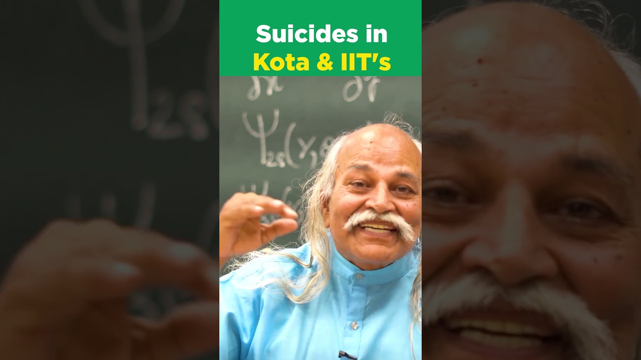 Suicides in Kota and IIT's | HC Verma Sir showing the reality