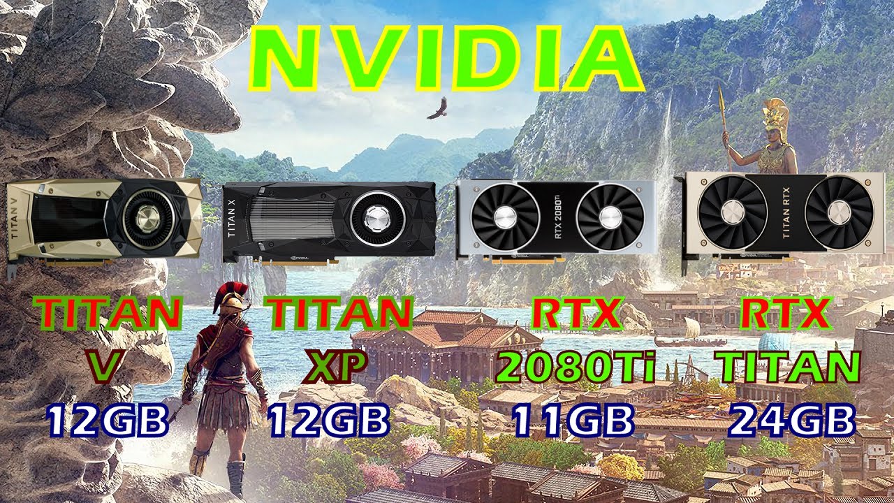 TITAN V vs TITAN XP vs RTX 2080Ti vs TITAN RTX | Gaming Benchmark |
