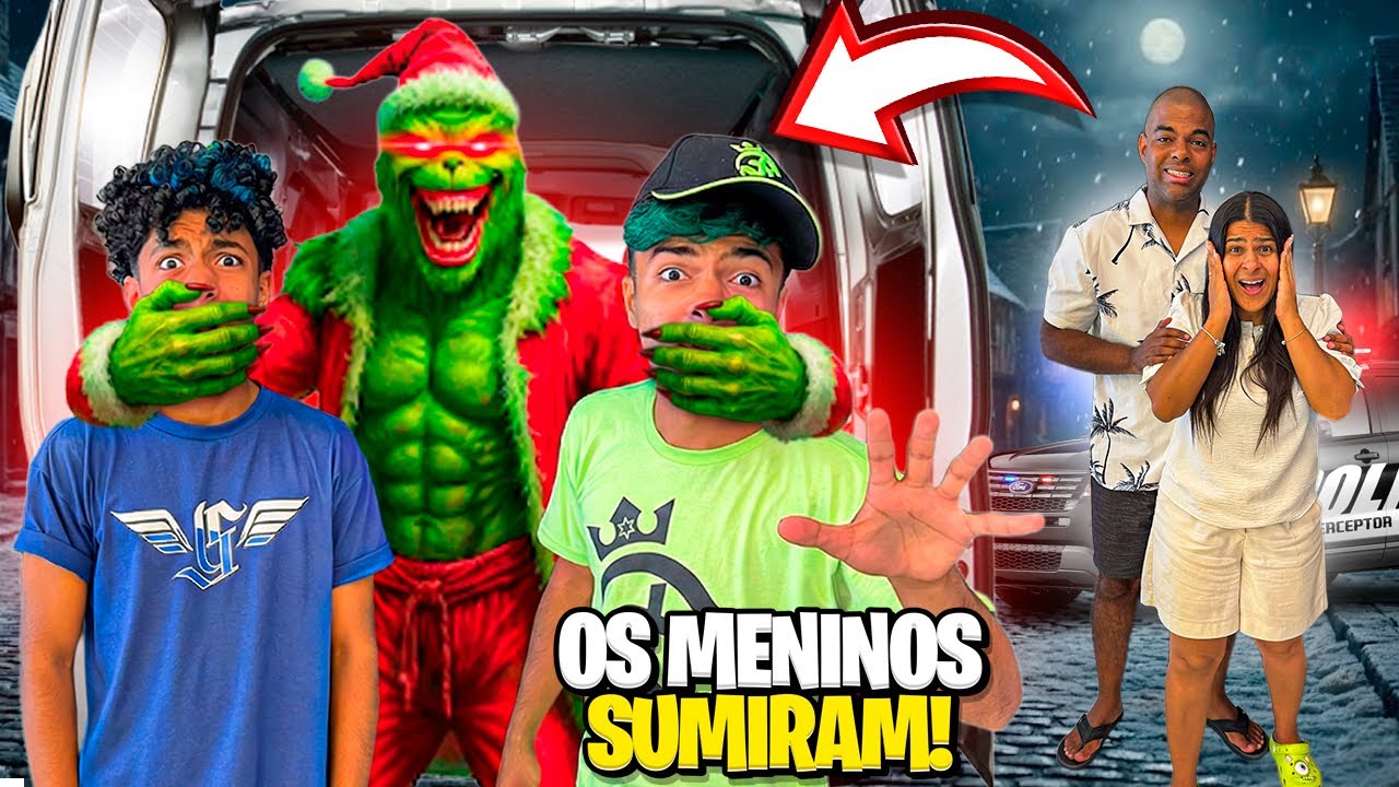 ESTEVÃO E GABRIEL FORAM SEQUESTRADOS PELO GRINCH DA DARK WEB!!😱❄️ *na cidade do Natal