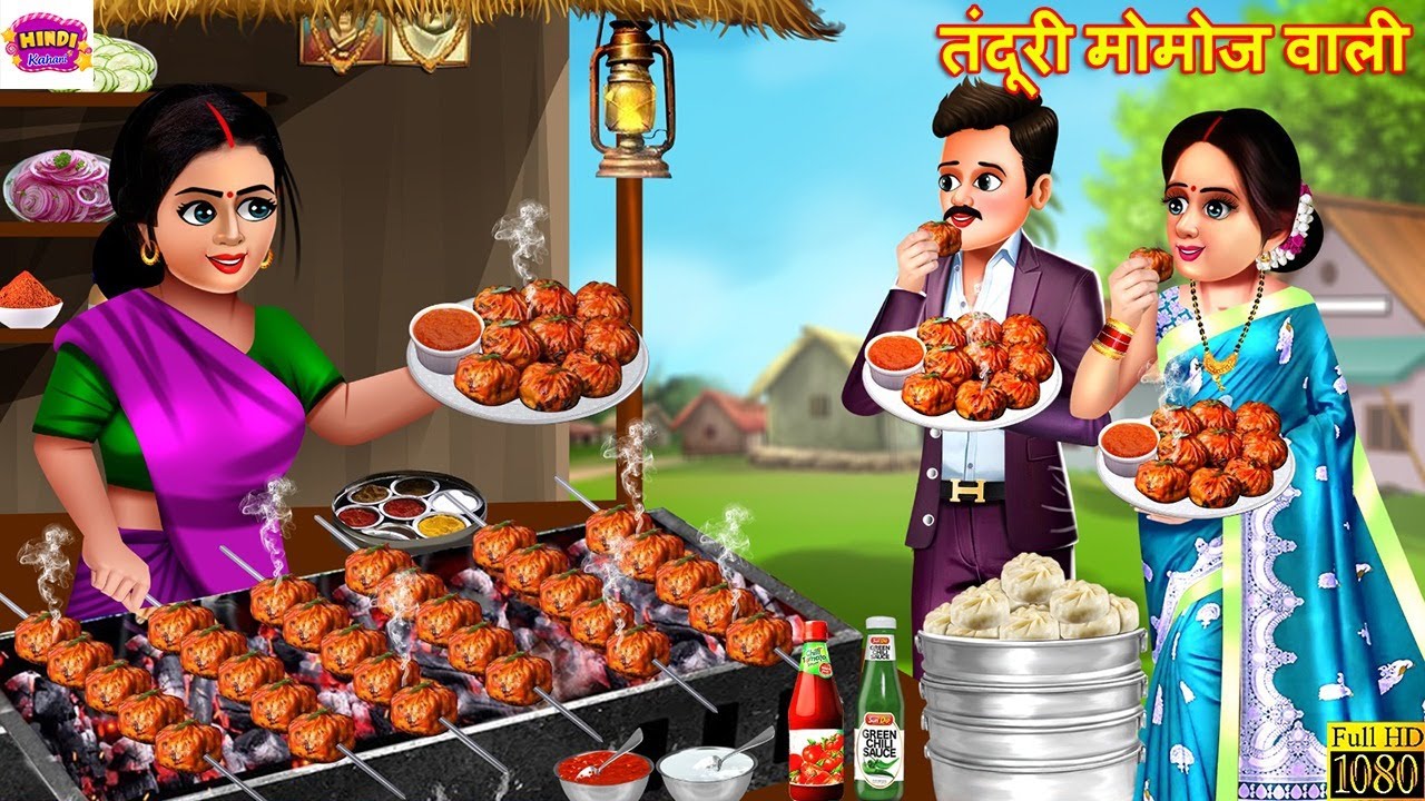 तंदूरी मोमोज़ वाली | Tandoori Momos Wali | Hindi Kahani | Cartoon Video | Hindi Story | Kahani