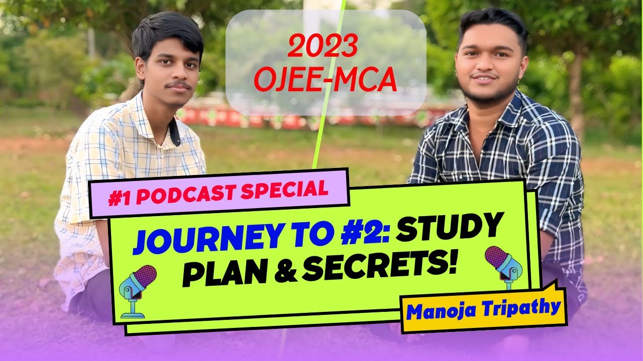 🚀 OJEE MCA Rank 2 Podcast | How to Crack OJEE Like a Topper! 😮