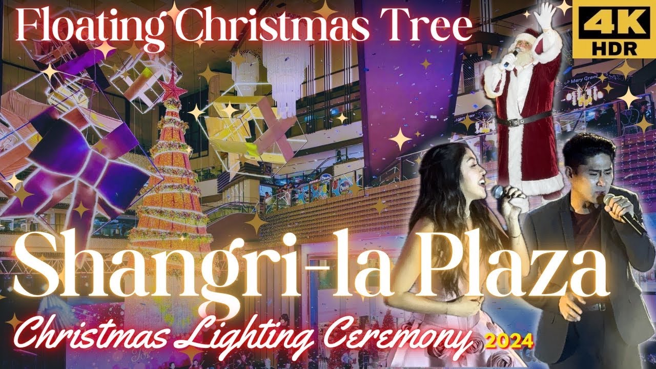 A Floating Christmas Tree at Shangri-la Plaza Mall! Christmas Tree Lighting Ceremony 2024