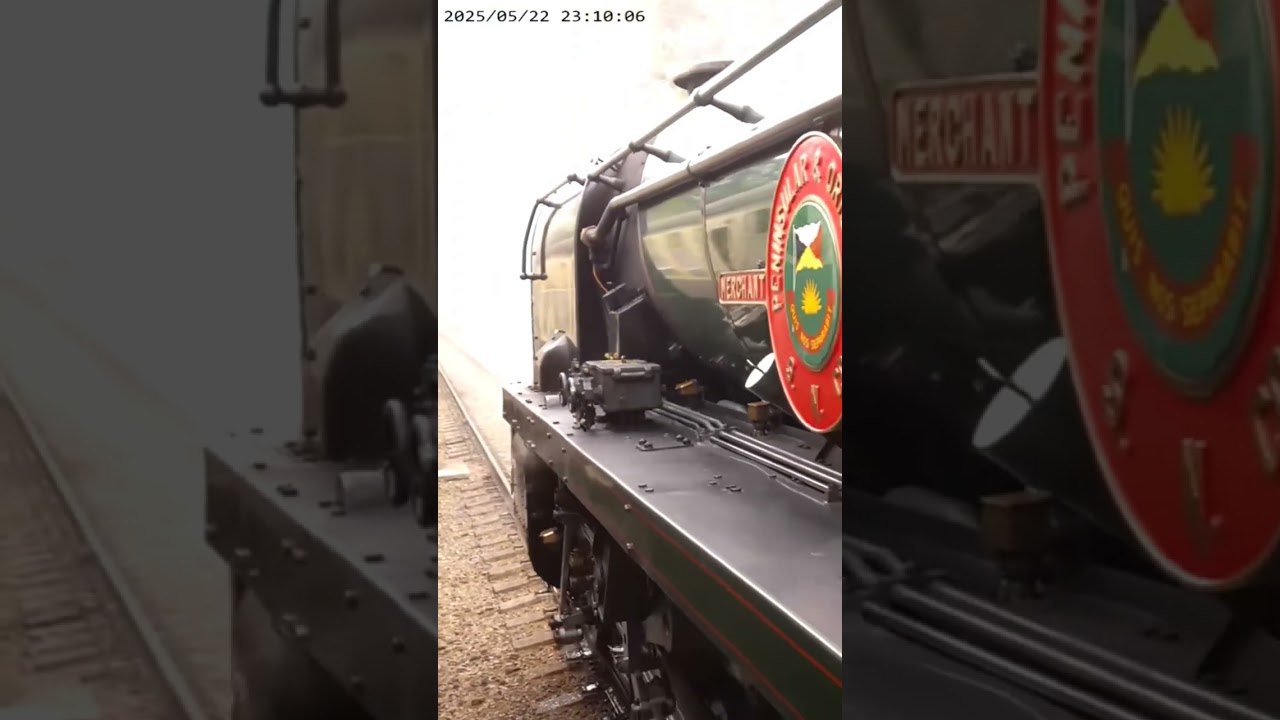 35006 P&O Departs Cheltenham Racecourse doing footplate ride