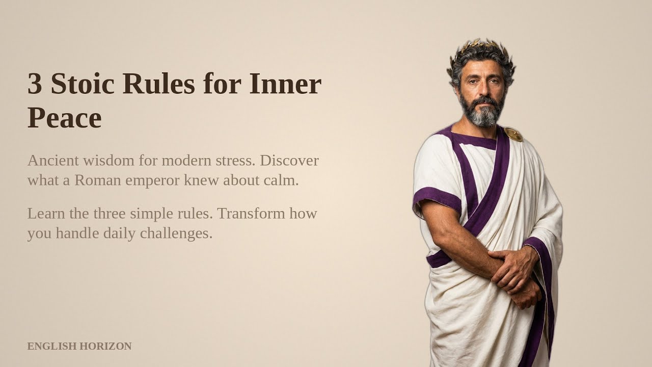 3 Stoic Rules for Inner Peace | Philosophy | Learn English B1