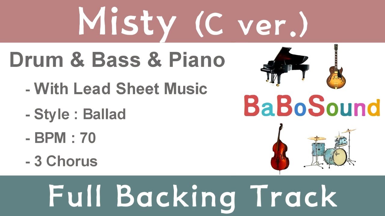 Misty / Backing Track (C ver.)
