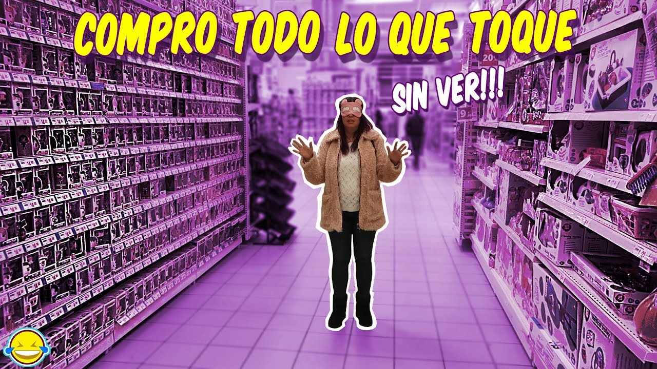Compro TODO lo que TOQUE con los OJOS VENDADOS Challenge | Buying EVERYTHING I Touch Blindfolded