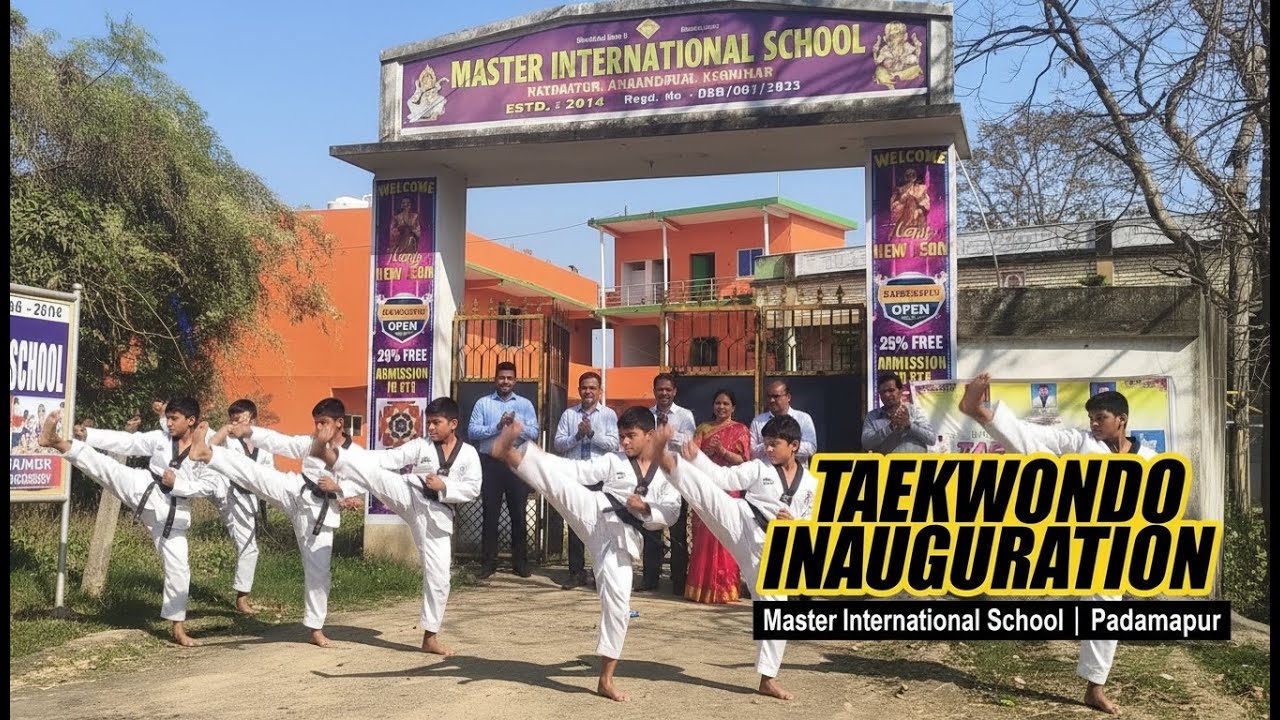 Self-Defense and Discipline | Taekwondo Inauguration at Master International School Padmapur
