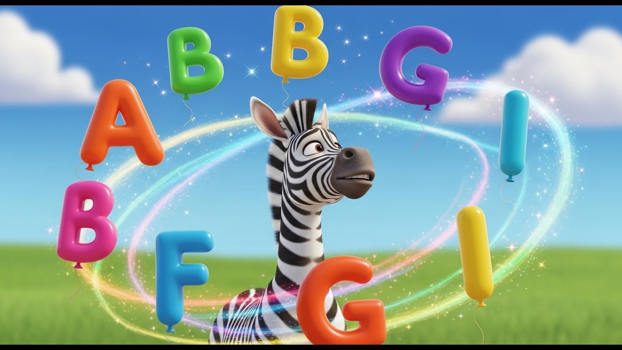Zany Zebra's Alphabet Zoom | ABC Song for Kids | Learn Letters with Animals