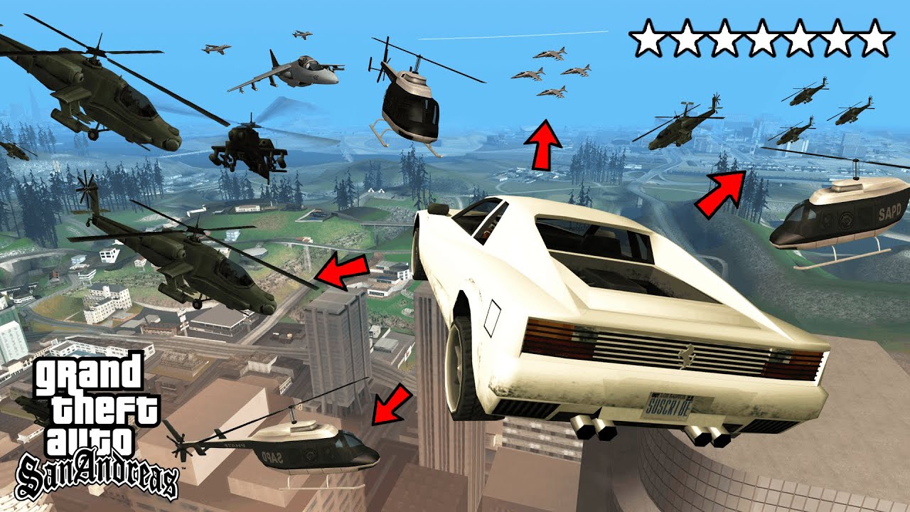What If You Got 7 Star Wanted Level in GTA San Andreas? [Secret Cheat Code]