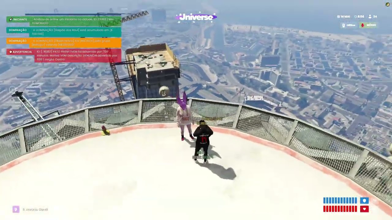 VIDA DE ADM UNIVERSO GTA RP Banindo Hacker usando A👻