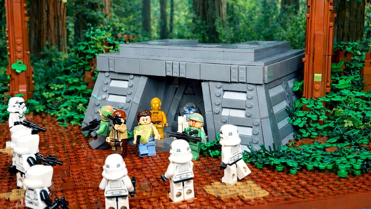 Baubeginn: LEGO Star Wars Endor MOC | Teil 1: Imperialer Bunker mit Innenraum!