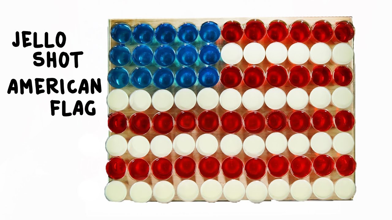 Jello Shot American Flag - Tipsy Bartender