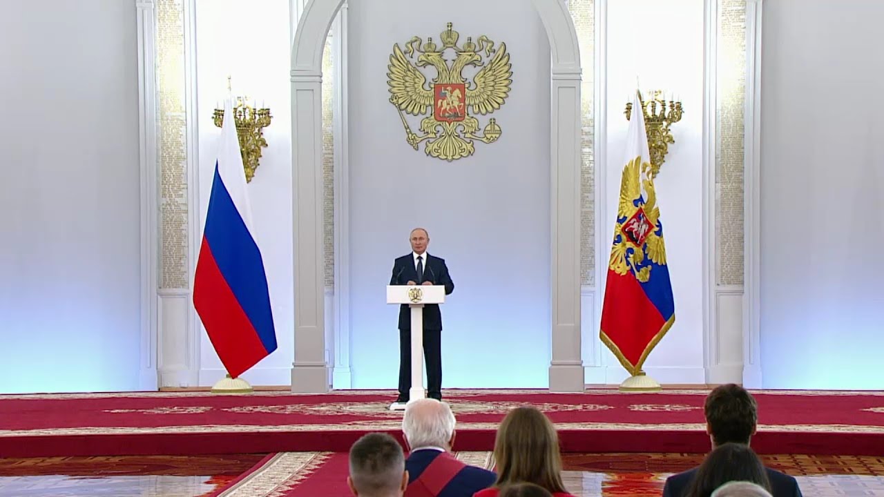 Vladimir Putin Congrats the Medalists of the Olympic Games in Tokyo 11 September 2021 Russian Anthem