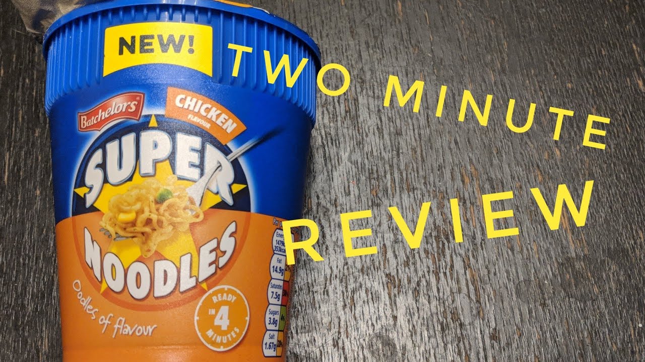 Bachelor's Super Noodles Pot 2 Min Review