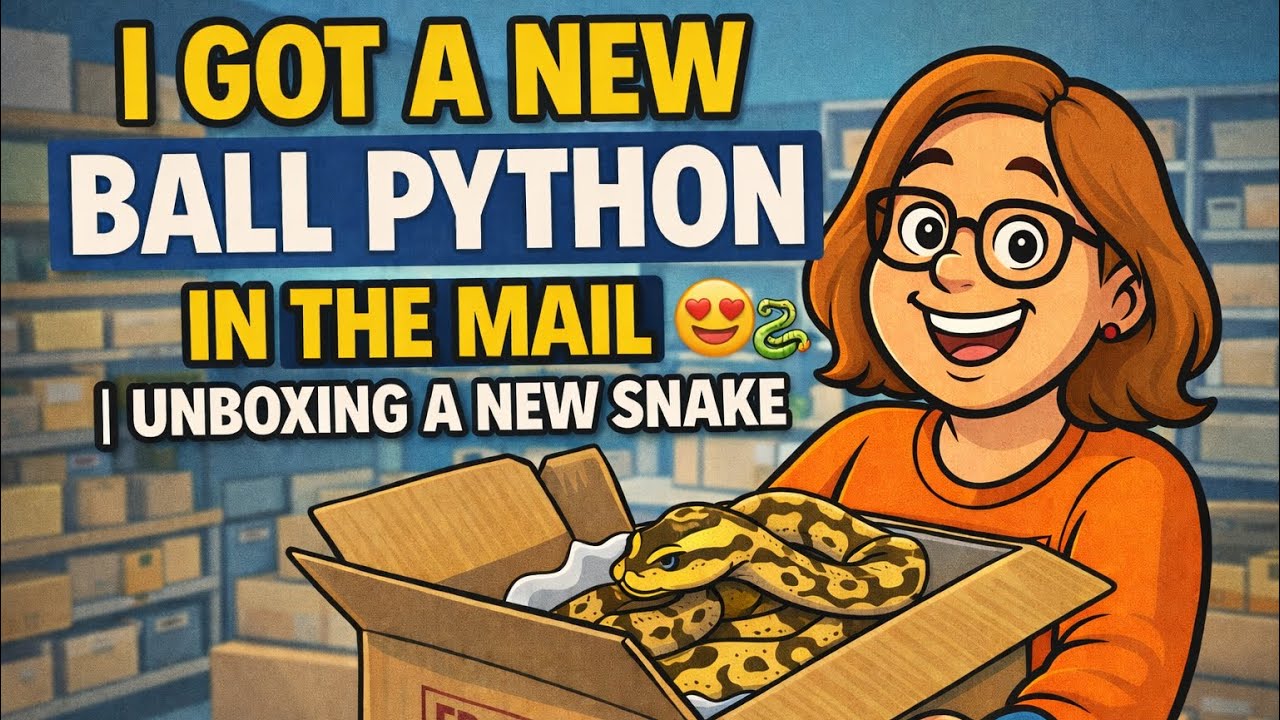 I Got a New Ball Python in the Mail 😍🐍 | Unboxing a New Snake