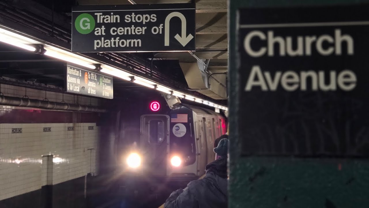MTA NYCT Subway: Kawasaki R160B Alstom (G) Train Full Ride From Church Avenue To Court Square 