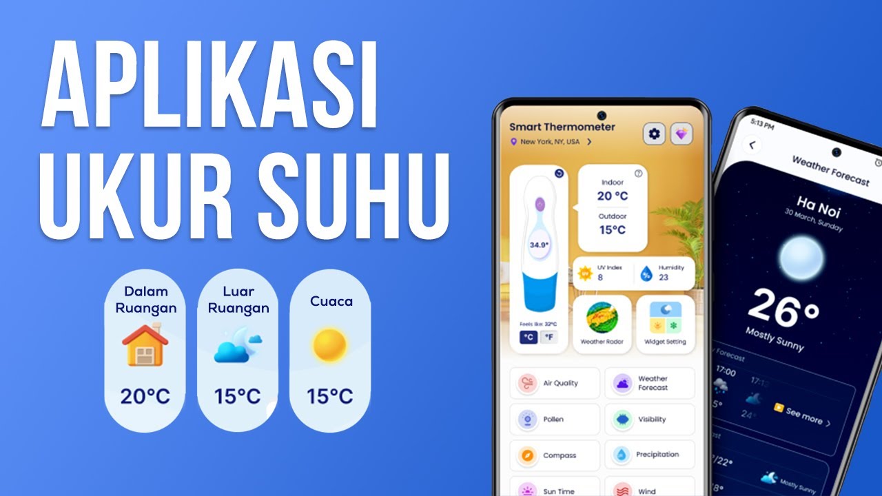 7 Aplikasi Pengukur Suhu Ruangan | Termometer Cek Suhu
