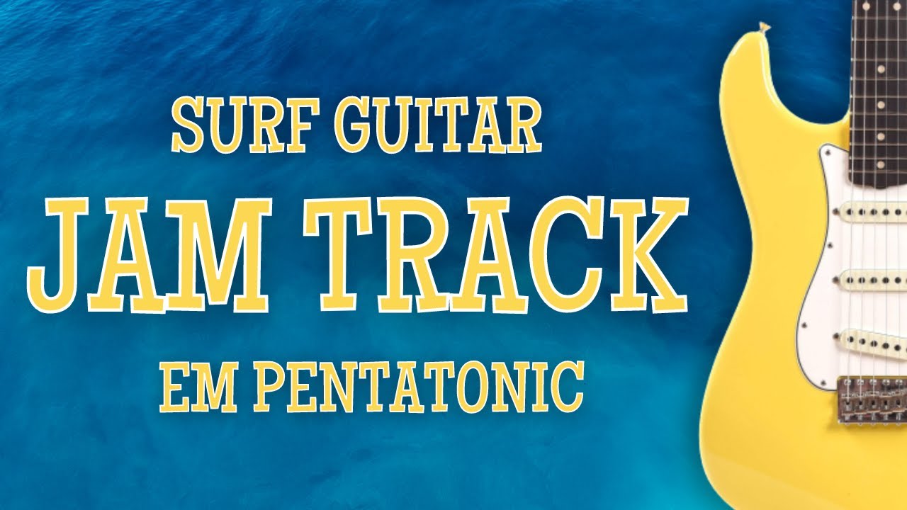 Surf Guitar Backing Track in Em