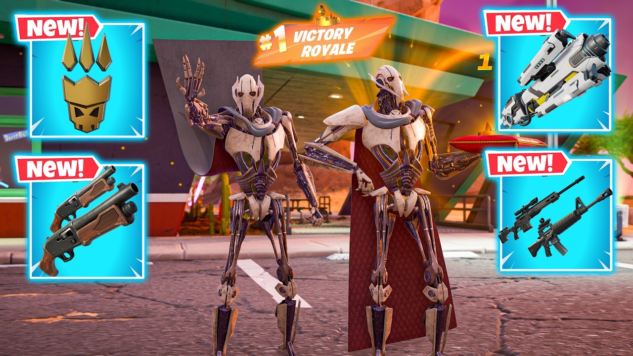 GENERAL GRIEVOUS DUO vs *NEW* BIGFOOT BOSS & NEW! MYTHIC'S CHALLENGE ( NEW! Fortnite Chapter 7 )