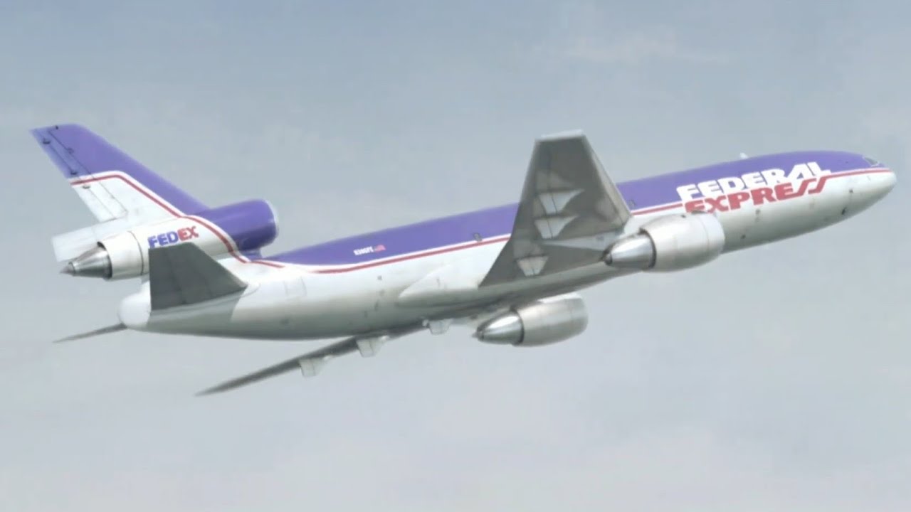 Federal Express Flight 705 - Landing Animation