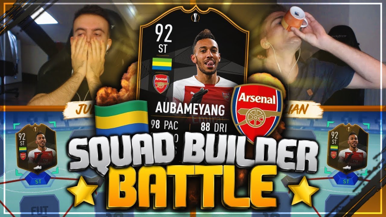 FIFA 19: 92 AUBAMEYANG Squad Builder Battle 🔥🛫
