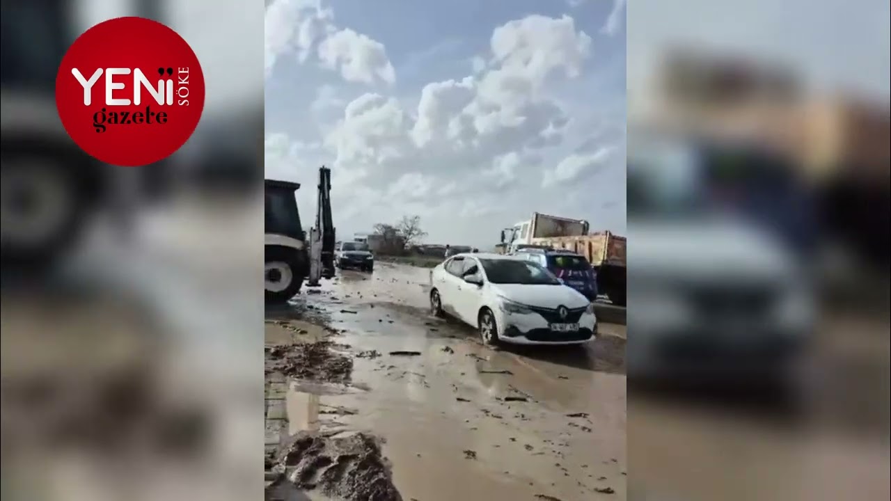 Kuşadası'nda sel felaketi: Denizle kara birleşti