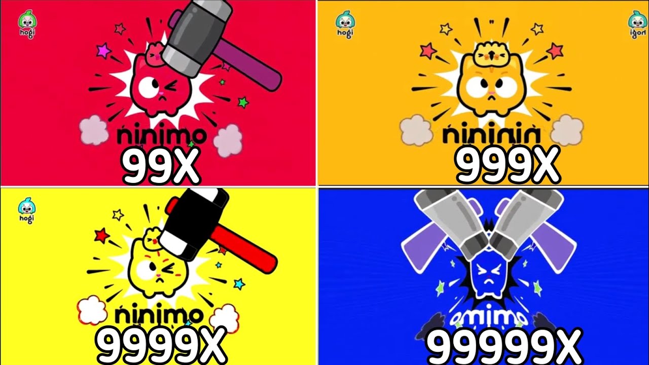 Ninimo Bhoosh! Gets Hammered Theme Intro Logo 999999x speed Sponsored by Gamavision Csupo Effects