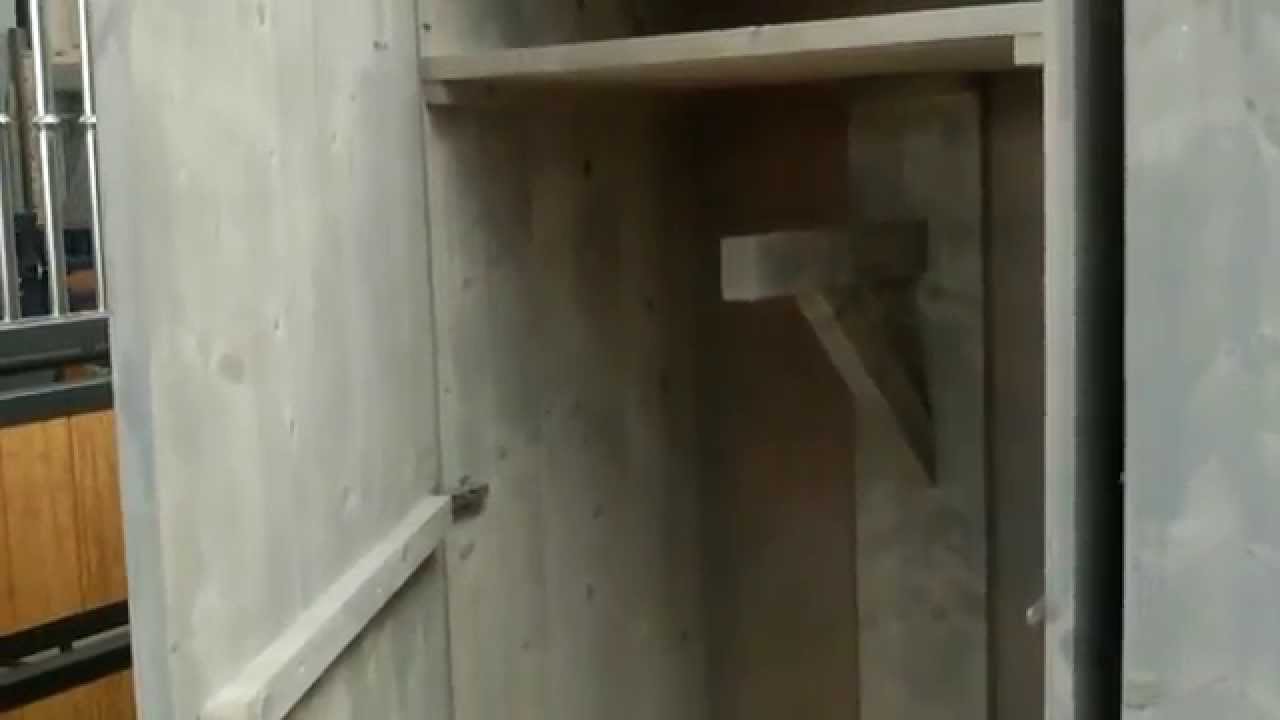 Steigerhouten zadelkast, steigerhout zadelkast video, gratis bezorgd, ook maatwerk