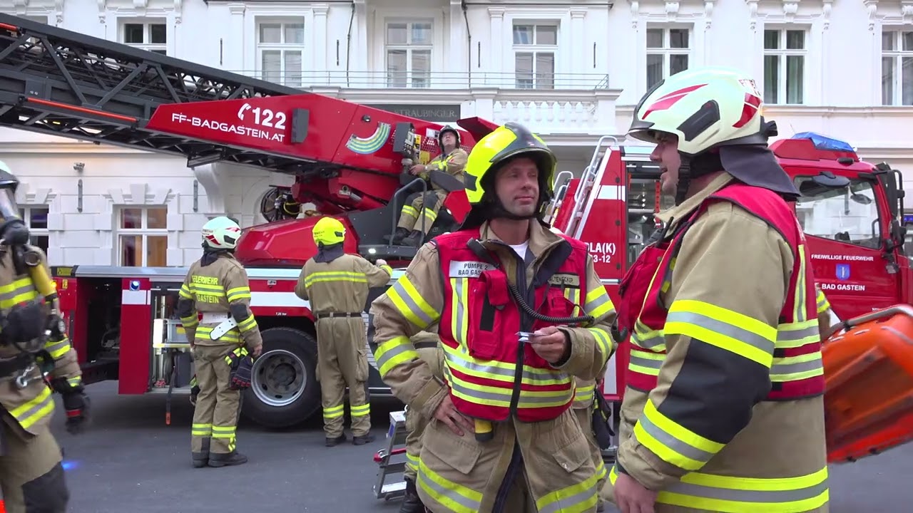 Feuerwehrübung Grand Hotel Straubinger Bad Gastein 22. August 2023