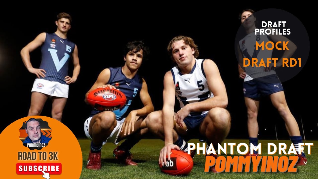 AFL 2022 Draft | Mock Phantom AFL Draft | Pom's First Round with Trades Prediction!