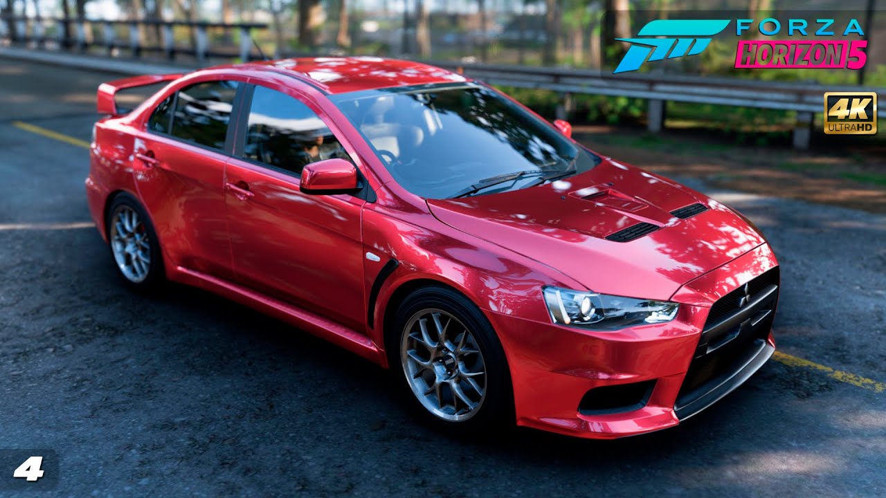 4) FORZA HORIZON 5 ➤  Mitsubishi Lancer Evolution X GSR 2008 [4K]