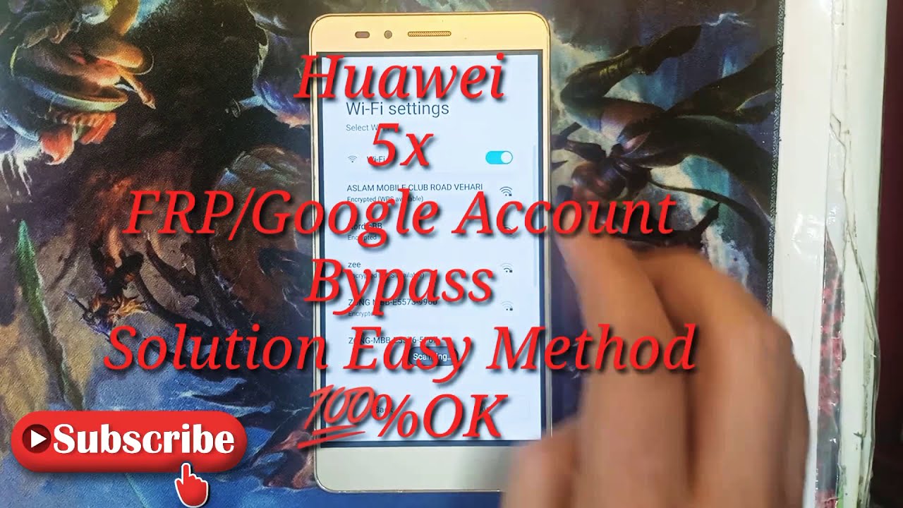 Huawei Honor 5x KIW-L21 FRP Remove