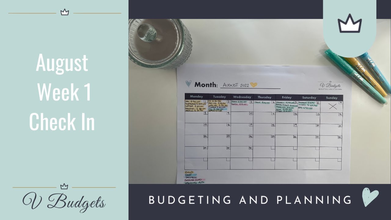 AUGUST WEEK 1 CHECK || UK DIGITAL BUDGET