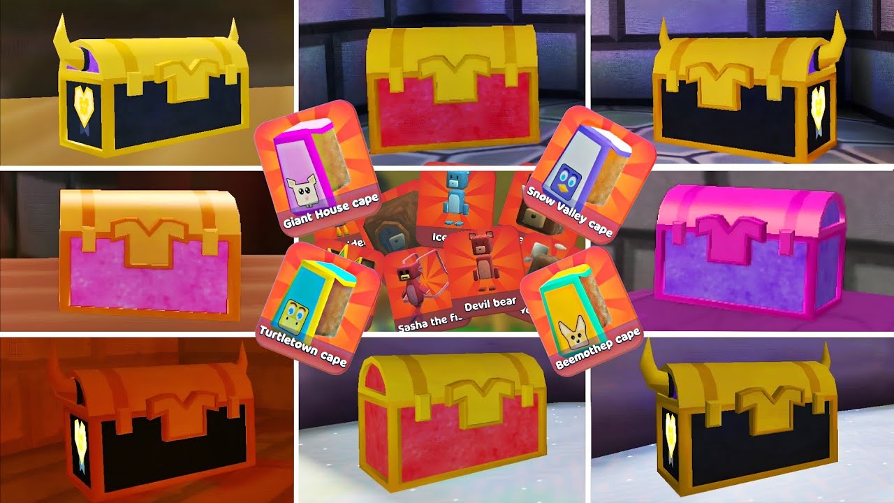 All 22 New Secret Chests | Emotes & Skins | Super Bear Adventure Gameplay Walkthrough