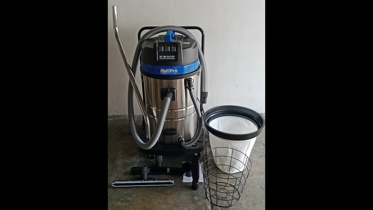 Vaccum Cleaner Multipro tipe VC 80-3/2 DY tes hisap air, dinamonya aman tidak korselet.