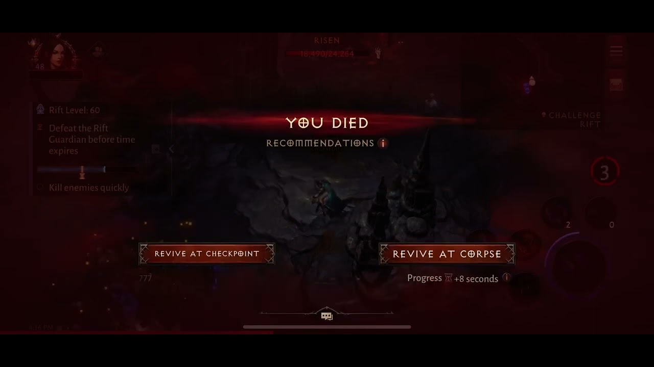 Diablo Immortal - Solo Challenge Rift 60 Wizard (stats and gear at the end)
