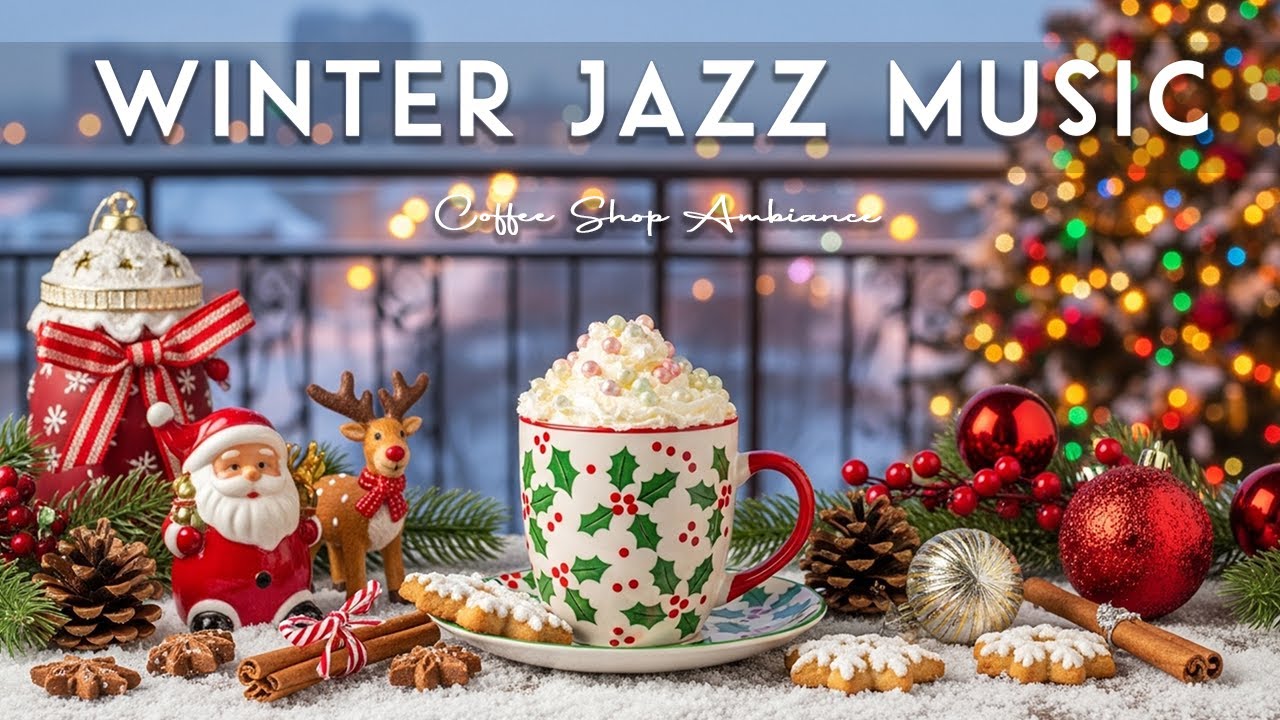 Winter Jazz Music ☕ Coffee Shop Ambiance & Positive Jazz Cafe Music for Studying