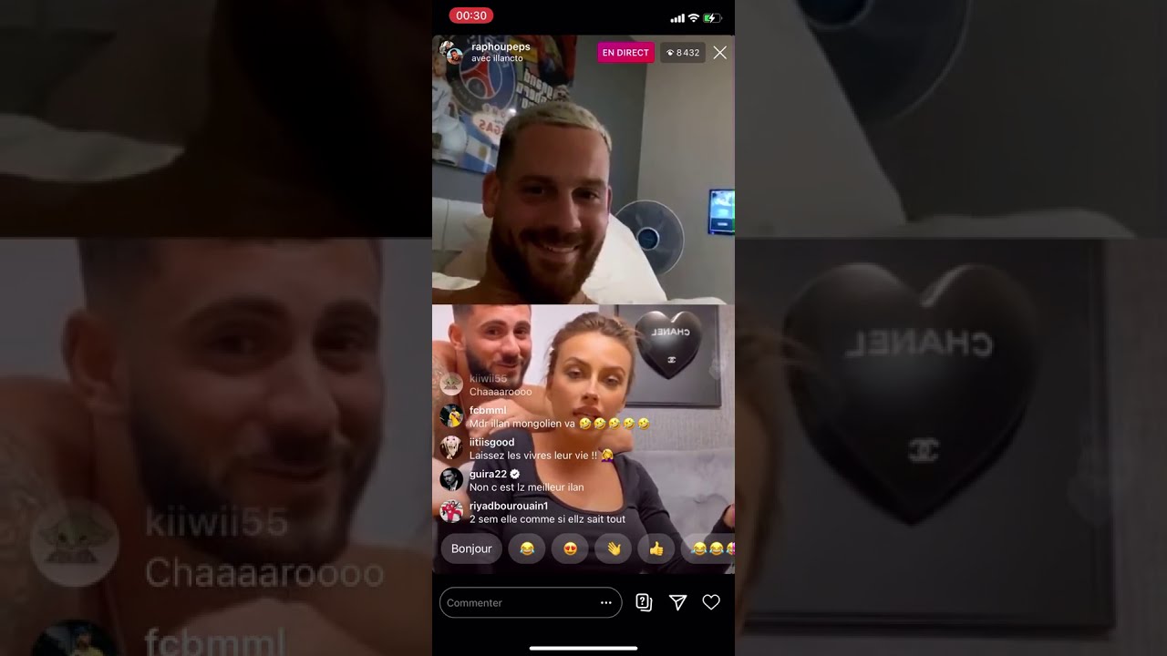 Insta live Raph - clash illan giuseppa guira...